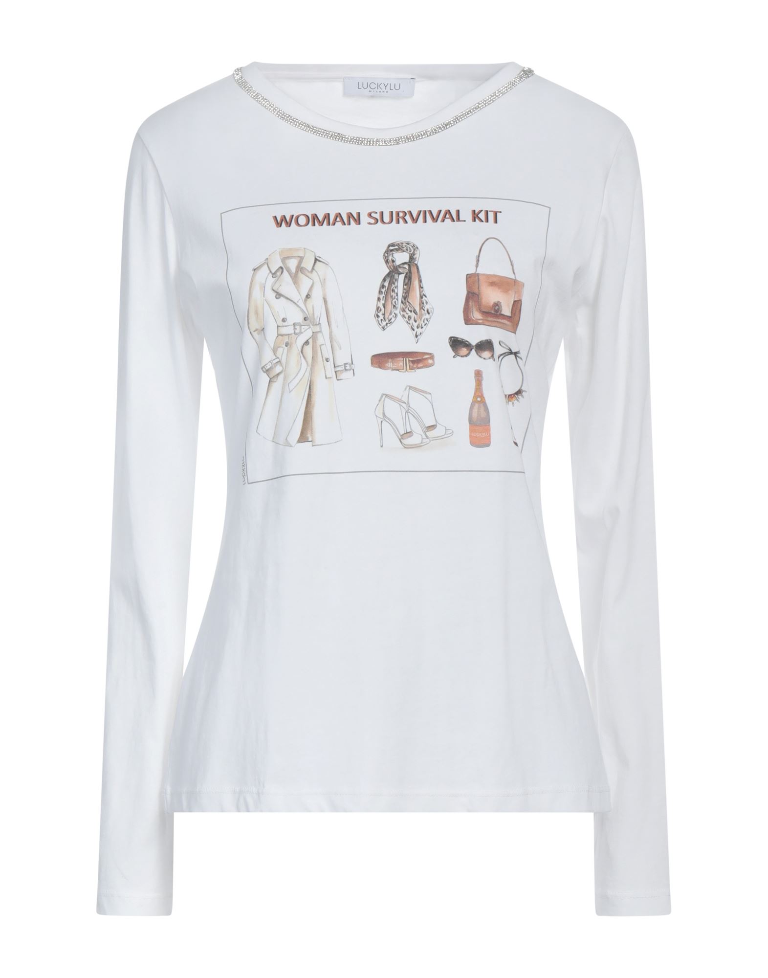 LUCKYLU  Milano T-shirts Damen Off white von LUCKYLU  Milano