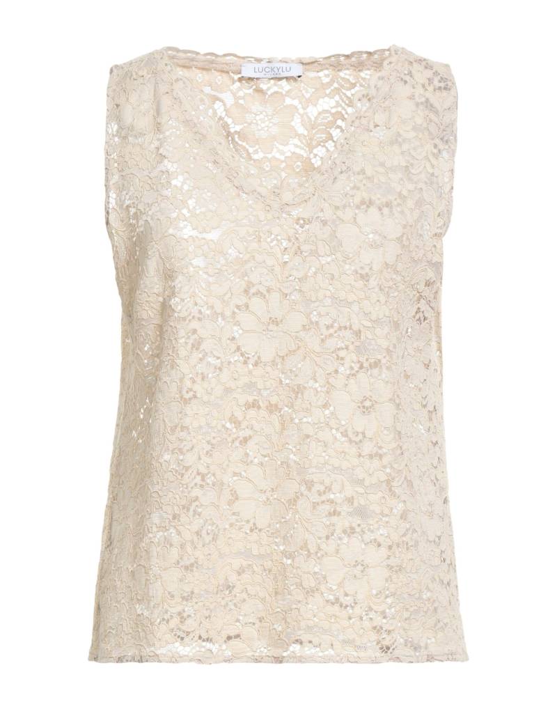 LUCKYLU  Milano Top Damen Beige von LUCKYLU  Milano