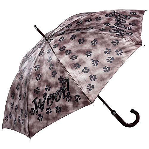 LUCKYWEATHER Regenschirm Stockschirm Damen/Herren Motiv Woof I Stockregenschirm groß und stabil sowie hochwertig verarbeitet I Regenschirme mit UV-Schutz von LUCKYWEATHER NOT JUST ANY OTHER DAY