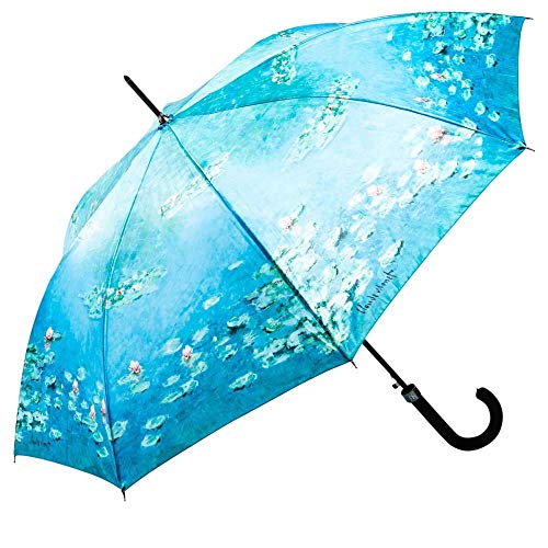 LUCKYWEATHER Regenschirm Stockschirm Damen/Herren Motiv Water Lilies Auf-Automatik I Stockregenschirm groß und stabil sowie hochwertig verarbeitet I Regenschirme mit UV-Schutz von LUCKYWEATHER NOT JUST ANY OTHER DAY