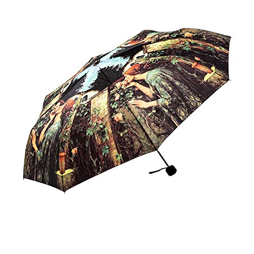 LUCKYWEATHER Regenschirm Taschenschirm klein Mini Damen Motiv Sweet Roses I Regenschirme mit UV-Schutz von LUCKYWEATHER NOT JUST ANY OTHER DAY