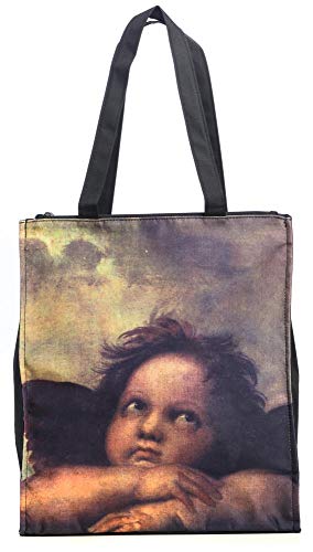 LUCKYWEATHER Shopper Einkaufstasche Twin Double Bag Damen Motiv Raffael ENGEL I Shopping Bag wasserabweisend von LUCKYWEATHER NOT JUST ANY OTHER DAY