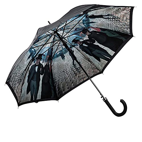 LUCKYWEATHER Regenschirm Stockschirm Damen/Herren Motiv Rainy Day in Paris Auf-Automatik Double Layer I Stockregenschirm groß und stabil sowie hochwertig verarbeitet I Regenschirme mit UV-Schutz von LUCKYWEATHER NOT JUST ANY OTHER DAY