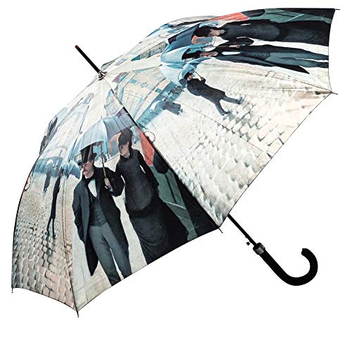 LUCKYWEATHER Regenschirm Stockschirm Damen/Herren Motiv Rainy Day in Paris Auf-Automatik I Stockregenschirm groß und stabil sowie hochwertig verarbeitet I Regenschirme mit UV-Schutz von LUCKYWEATHER NOT JUST ANY OTHER DAY