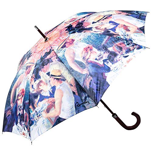 Hochwertiger Regenschirm Damen/Regenschirm Herren Motiv Renoir FRÜHSTÜCK DER RUDERER. Dieser Schirm ist der ideale Begleiter für alle Kunstbegeisterten! von LUCKYWEATHER NOT JUST ANY OTHER DAY