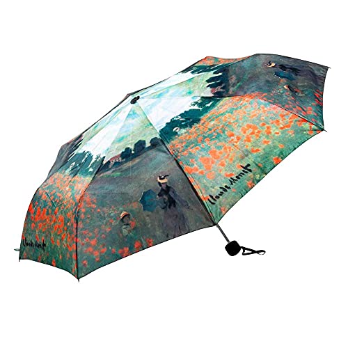 LUCKYWEATHER Regenschirm Taschenschirm Mini Damen Motiv Monet Mohnblumenfeld I Taschenschirme klein und stabil sowie hochwertig verarbeitet I Regenschirme mit UV-Schutz von LUCKYWEATHER NOT JUST ANY OTHER DAY