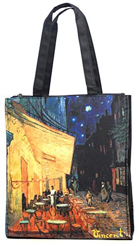 LUCKYWEATHER Shopper Einkaufstasche Twin Double Bag Damen Motiv nach van Gogh CAFÉTERASSE AM ABEND I Shopping Bag wasserabweisend von LUCKYWEATHER NOT JUST ANY OTHER DAY