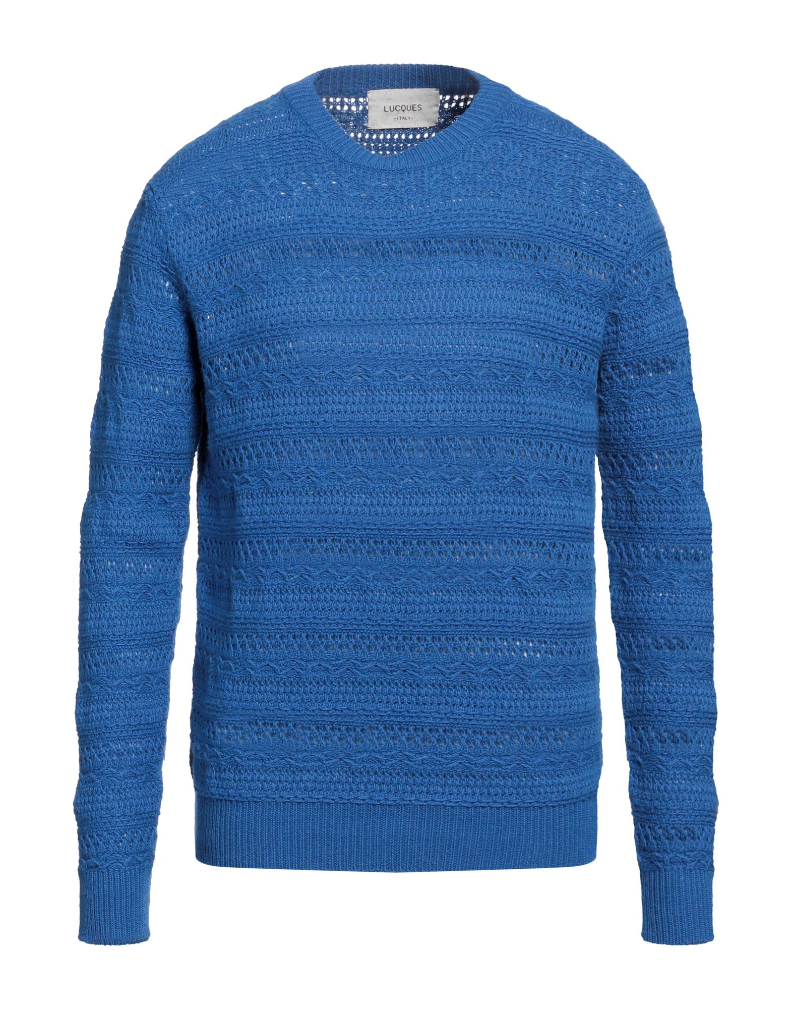 LUCQUES Pullover Herren Azurblau von LUCQUES