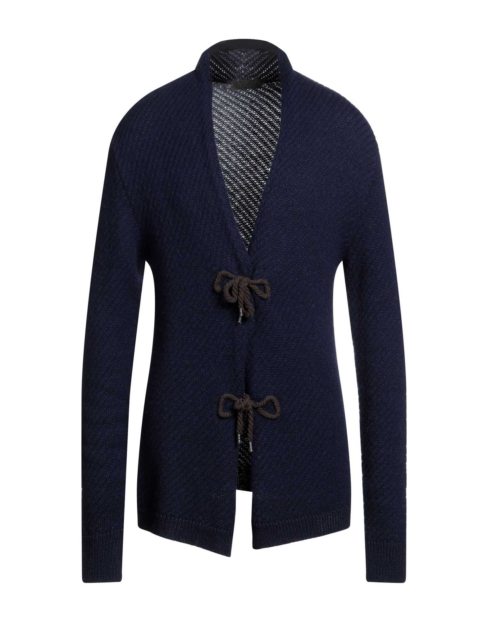 LUCQUES Strickjacke Herren Marineblau von LUCQUES