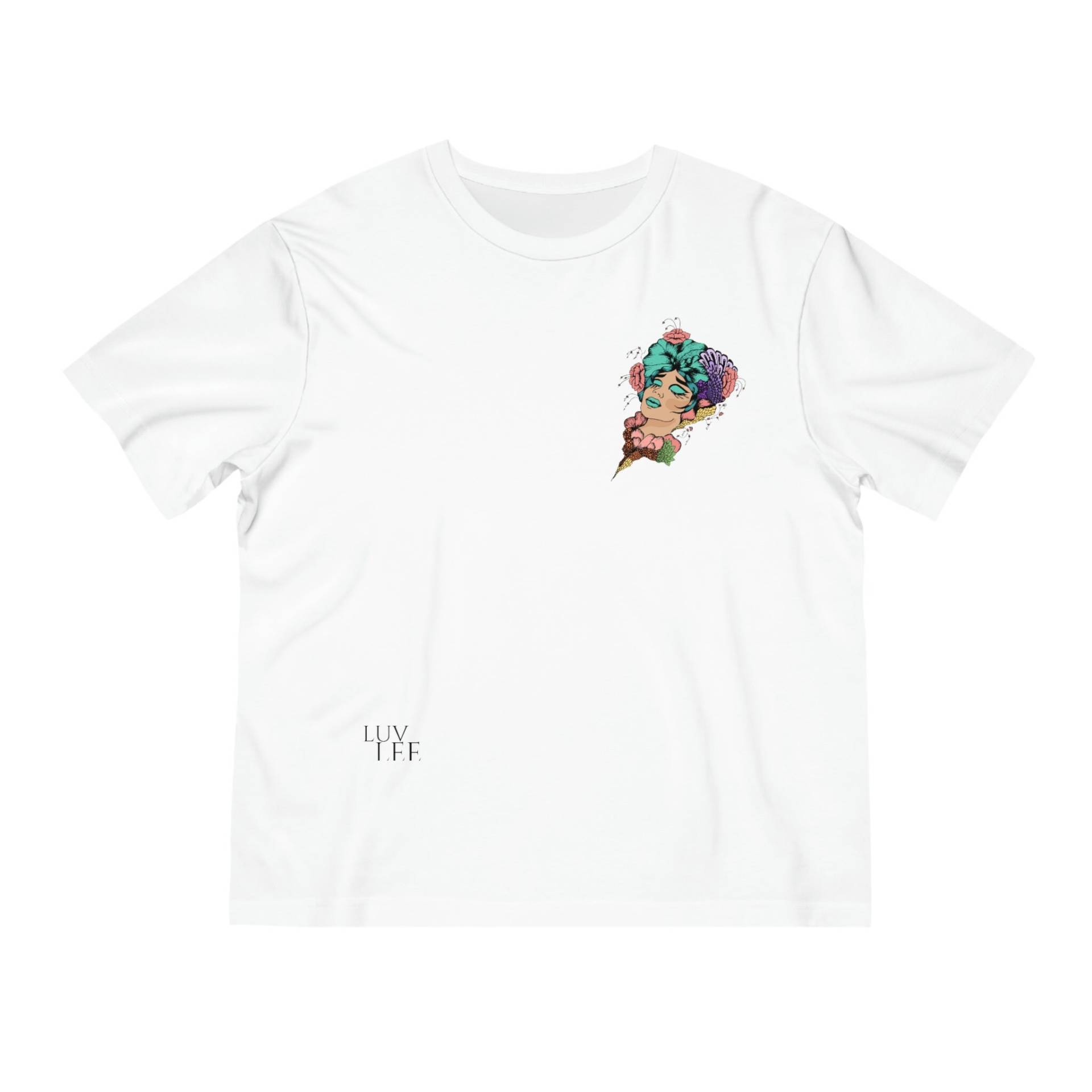 Unisex Fuser Luvlee Flower T-Shirt von LUCREATIONStudio