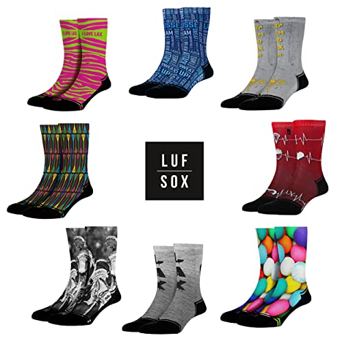 LUF Classics Lacrosse Socken - für Damen und Herren, Unisex-Größe 36-40 und 41-46, Ferse und Fußspitze leicht gepolstert von LUF
