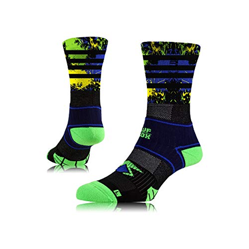 LUF Performance Crew Elite Splasher - Unisex Socken, für Sport, Freizeit, anatomische Passform von LUF