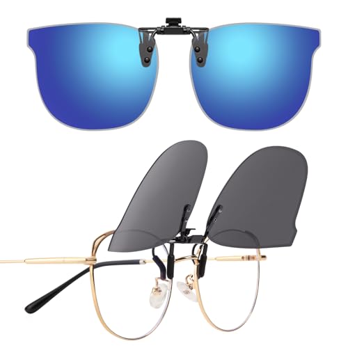 LUFF Clip-On polarisierte Sonnenbrille Cat-Eye für Männer & Frauen, UV400 Schutz, HD Anti-Glare | Sicheres Fahren, Radfahren & Outdoor von LUFF