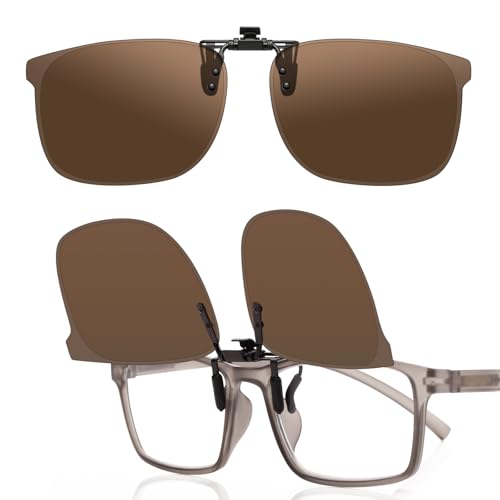 LUFF Clip-On polarisierte Sonnenbrille Cat-Eye für Männer & Frauen, UV400 Schutz, HD Anti-Glare | Sicheres Fahren, Radfahren & Outdoor von LUFF