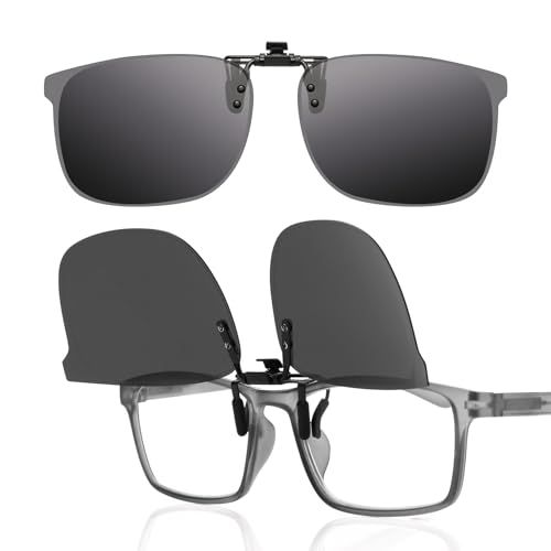 LUFF Clip-On polarisierte Sonnenbrille Cat-Eye für Männer & Frauen, UV400 Schutz, HD Anti-Glare | Sicheres Fahren, Radfahren & Outdoor von LUFF