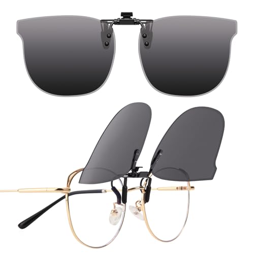 LUFF Clip-On polarisierte Sonnenbrille Cat-Eye für Männer & Frauen, UV400 Schutz, HD Anti-Glare | Sicheres Fahren, Radfahren & Outdoor von LUFF
