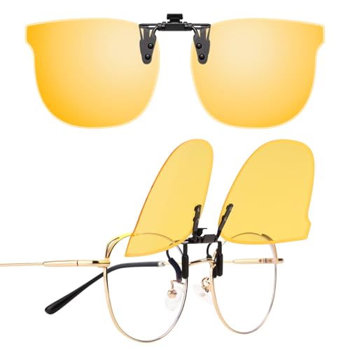 LUFF Clip-On polarisierte Sonnenbrille Cat-Eye für Männer & Frauen, UV400 Schutz, HD Anti-Glare | Sicheres Fahren, Radfahren & Outdoor von LUFF