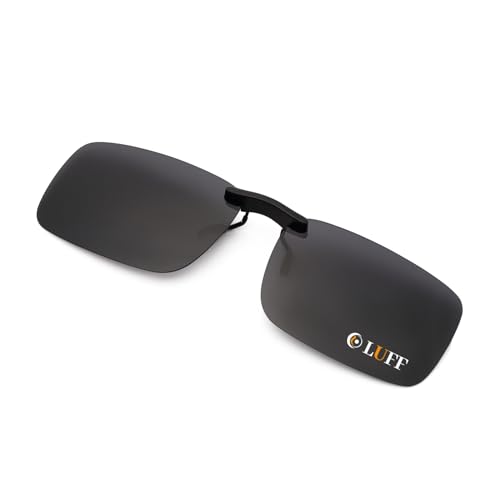 LUFF Polarisierte Unisex-Clip auf Sonnenbrille für verschreibungspflichtige Brillen-gute Clip-Stil Sonnenbrille für Myopie Brille im Freien/Fahren/Angeln von LUFF