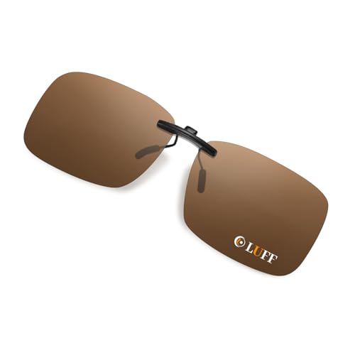 LUFF Polarisierte Unisex-Clip auf Sonnenbrille für verschreibungspflichtige Brillen-gute Clip-Stil Sonnenbrille für Myopie Brille im Freien/Fahren/Angeln von LUFF