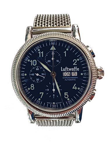 Luftwaffe Herren Automatik Chronograph Armbanduhr 4H86BM blau von Luftwaffe