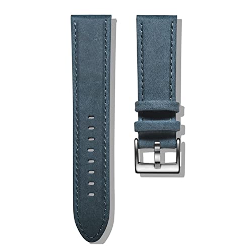 LUGEMA Echtes Leder Watch Bands Armband Quick Release Black Calf Ersatzuhrarmband Kompatibel mit Frauen Männer 18 20mm 22mm(Celestial Teal,20mm) von LUGEMA