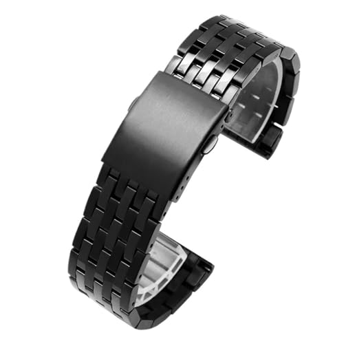 LUGEMA Kompatibel Mit Diesel DZ4316 DZ7395 DZ7305 DZ7330 4358 Uhr 24 Mm 26 Mm 28 Mm 30 Mm Hochwertiges Robustes Edelstahlarmband For Herren(DS-G02-Black,26mm) von LUGEMA