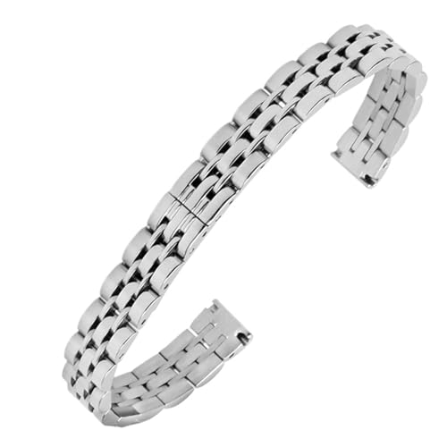 LUGEMA Stahl-Uhrenarmband, Kompatibel Mit Armani 1935, 1763, 1961, Damen-Armbanduhr In Kleiner Größe, 10 Mm Armband(Steel) von LUGEMA