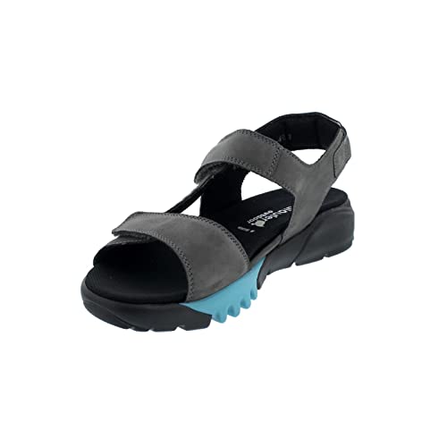 Waldläufer H-Kalmit-DA Trekking-Sandale, Denver Sportnet, Basalt türkis, Weite H 745002-200-247 (Größe: 42) von LUGINA SCHUHFABRIK GMBH