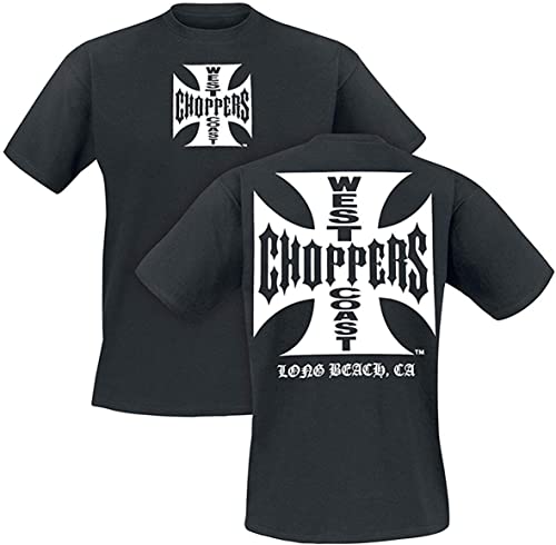 West Coast Choppers Iron Cross T-Shirt Black Fashion Mens Tees von LUGUCHIF