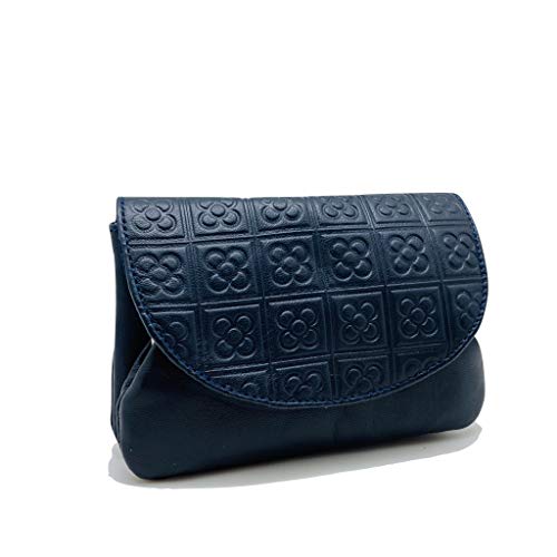 Geldbörse für Damen, Damen und Mädchen aus Leder, Panot Marineblau, Elegant von LUGUPELL