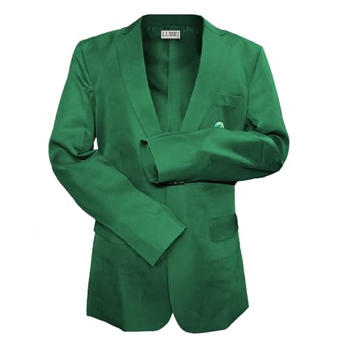 LUHIJ Golf Green Coat - Green Coat - Sport Turnier Blazer Jacke, Grüner Herren-Golfmantel, L von LUHIJ