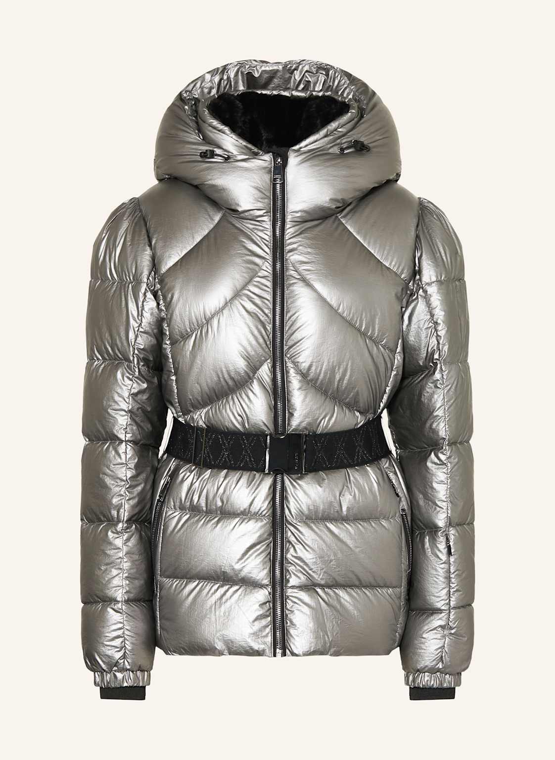 Luhta Skijacke Suukisvaara Mit Kunstfell silber von LUHTA