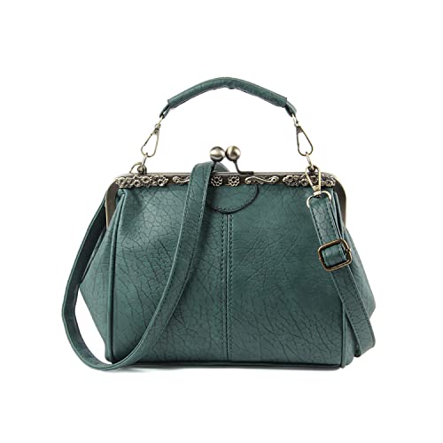 LUI SUI Damen Handtaschen Damen Top Griff Taschen PU Leder Stilvolle Tote Umhängetaschen Geldbörse Grün von LUI SUI