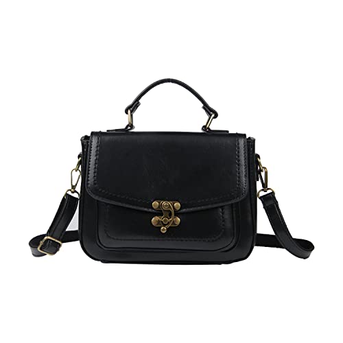 LUI SUI Damen Retro Handtasche Stilvolle Messenger Satchel Geldbörse Tasche Klassische Vintage Top Handle Taschen für Mädchen von LUI SUI