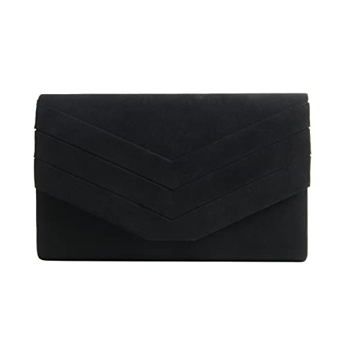 LUI SUI Frauen Faux Wildleder Umschlag Stil Braut Hochzeit Abend Clutch Party Geldbörse Handtasche von LUI SUI