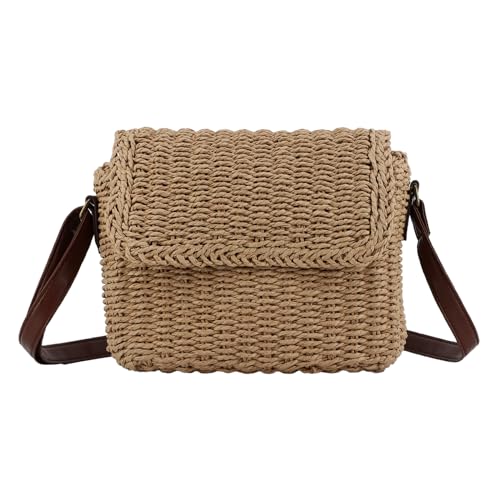 LUI SUI Frauen Stroh Sommer Strand Handtasche Sommer Strand Tote Bag für Reisen von LUI SUI