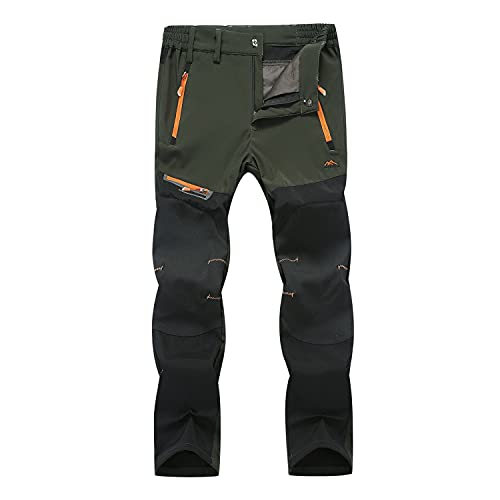 LUI SUI Herren Wanderhose Outdoor Mountain Trekking Atmungsaktive Wanderhose mit Reißverschlusstaschen von LUI SUI