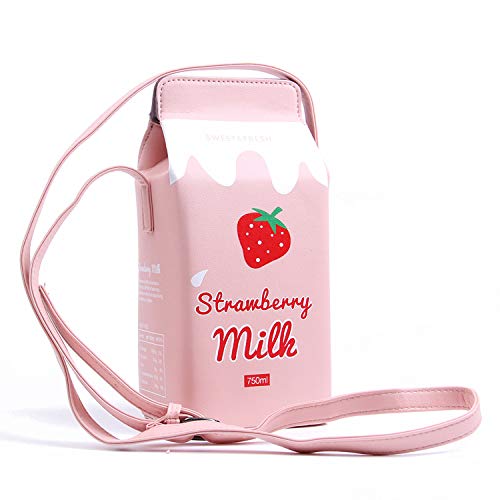 LUI SUI Mädchen Geldbörse süße Milch Box Brieftasche Tasche kleine Crossbody Persönlichkeit Mini Umhängetasche Handtaschen von LUI SUI