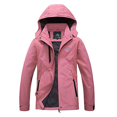 LUI SUI Outdoor Frauen Wasserdichte leichte Regenmantel Sport Mountain winddichte Kapuzenjacke von LUI SUI