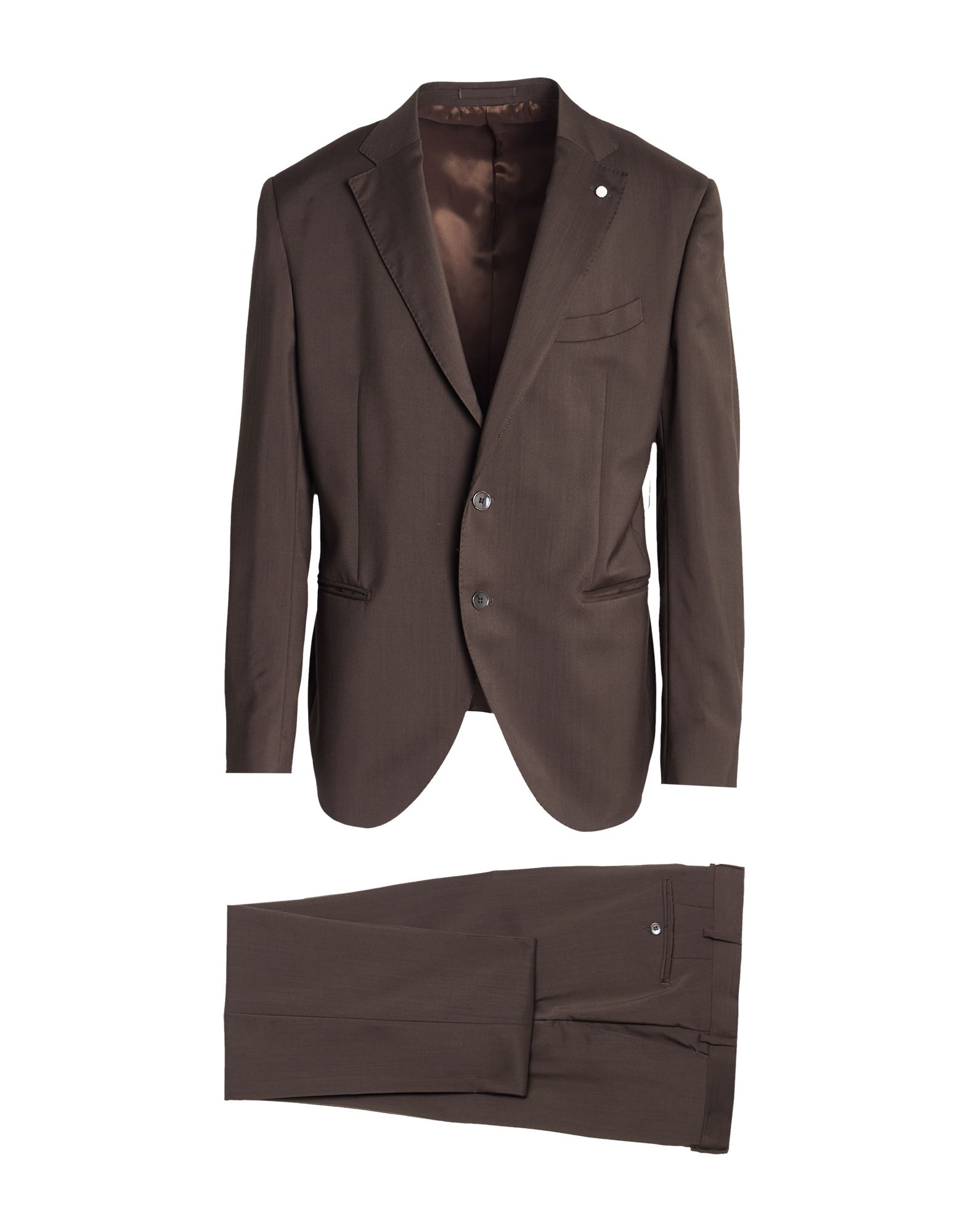 LUIGI BIANCHI Mantova Anzug Herren Braun von LUIGI BIANCHI Mantova