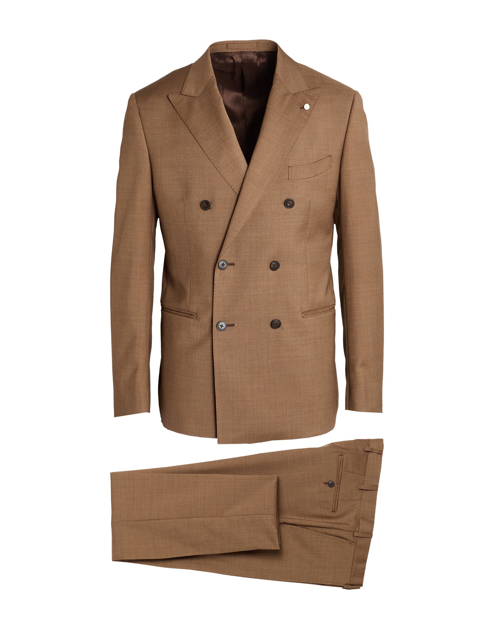 LUIGI BIANCHI Mantova Anzug Herren Kamel von LUIGI BIANCHI Mantova