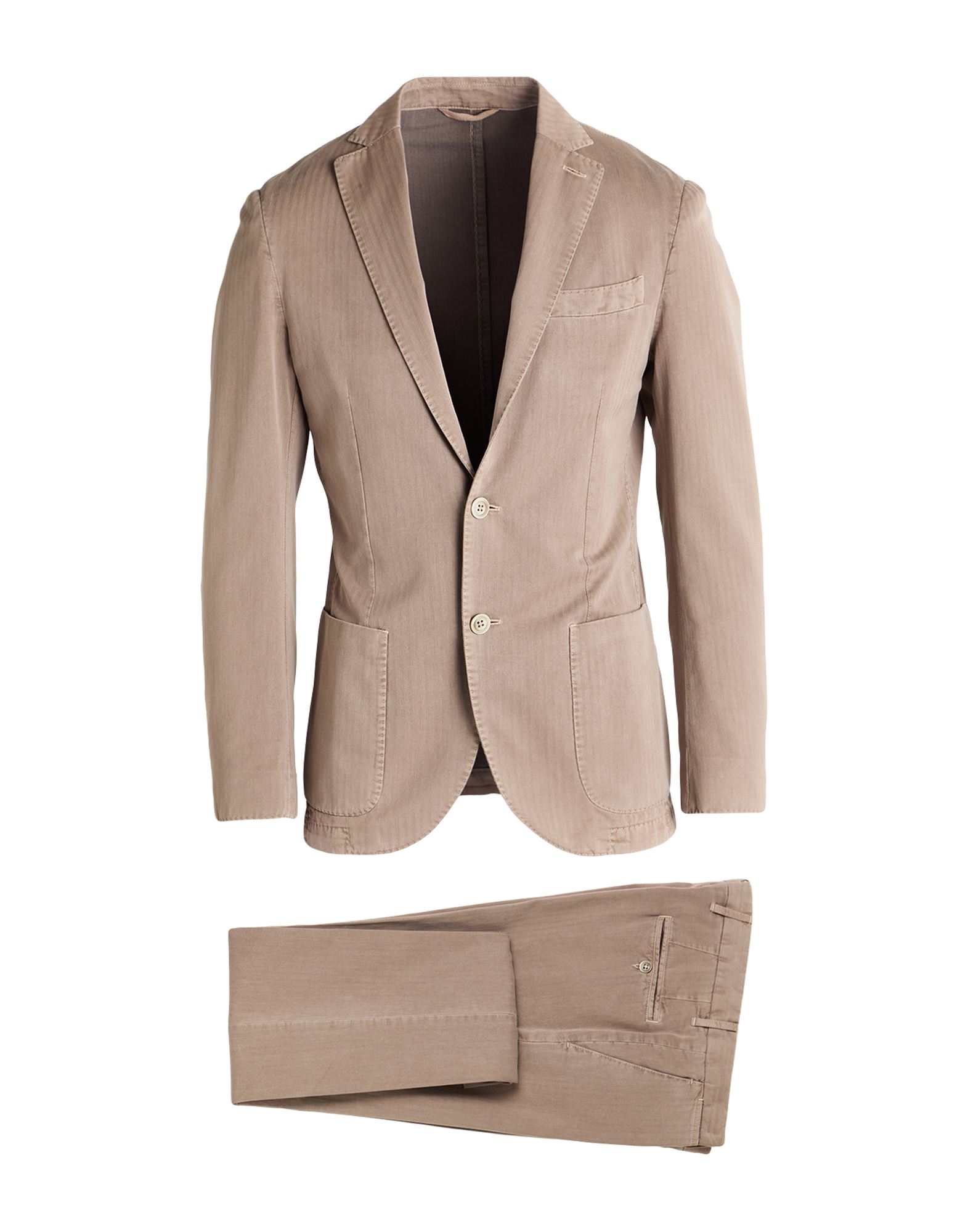 LUIGI BIANCHI Mantova Anzug Herren Maulwurfsgrau von LUIGI BIANCHI Mantova