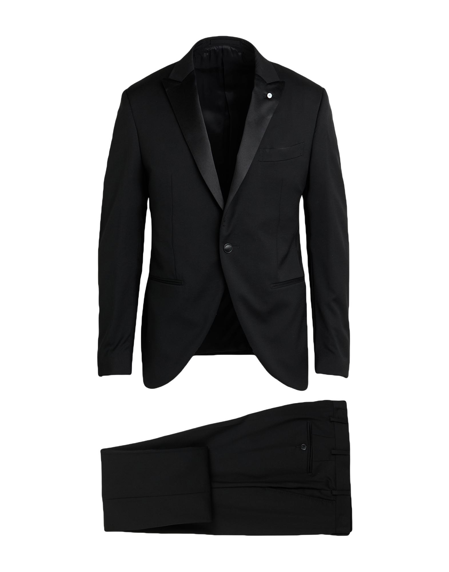LUIGI BIANCHI Mantova Anzug Herren Schwarz von LUIGI BIANCHI Mantova