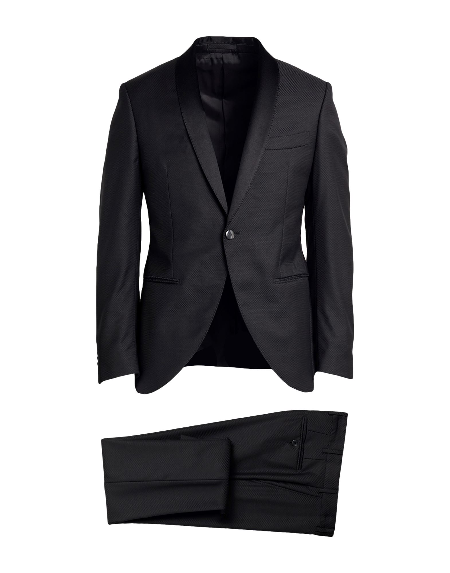 LUIGI BIANCHI Mantova Anzug Herren Schwarz von LUIGI BIANCHI Mantova