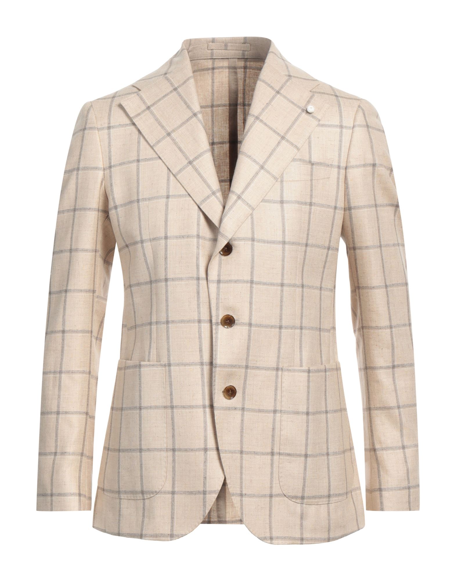 LUIGI BIANCHI Mantova Blazer Herren Beige von LUIGI BIANCHI Mantova