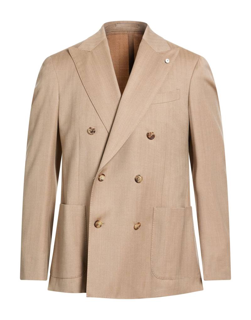 LUIGI BIANCHI Mantova Blazer Herren Beige von LUIGI BIANCHI Mantova