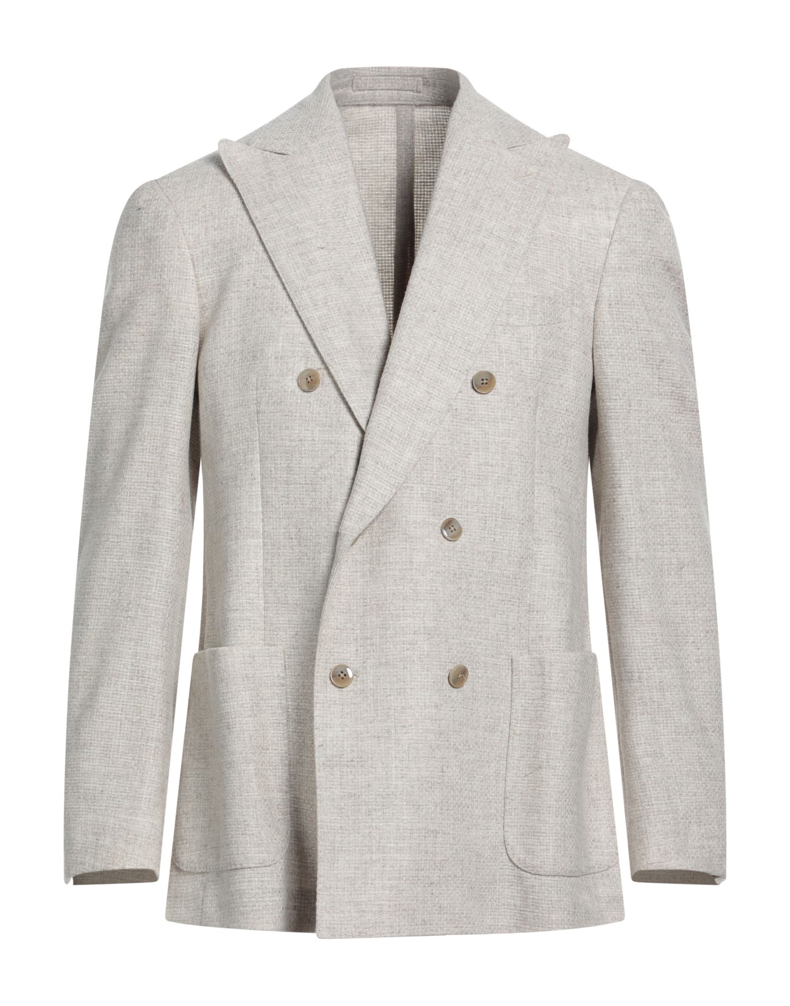 LUIGI BIANCHI Mantova Blazer Herren Beige von LUIGI BIANCHI Mantova