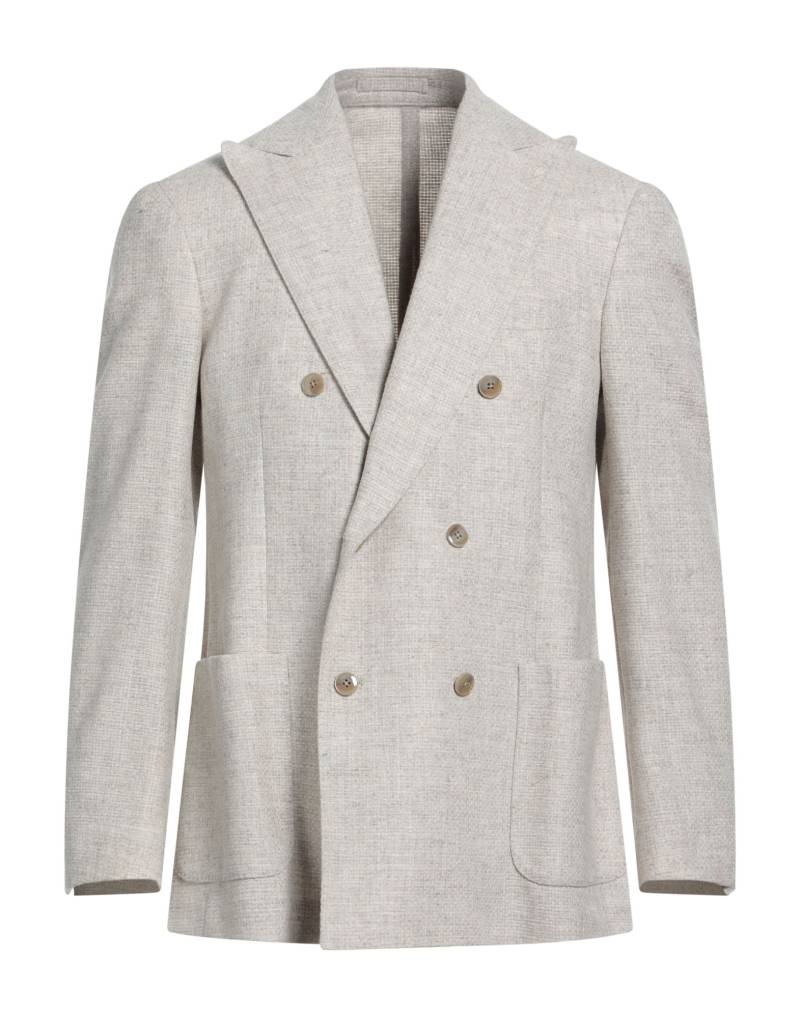 LUIGI BIANCHI Mantova Blazer Herren Beige von LUIGI BIANCHI Mantova