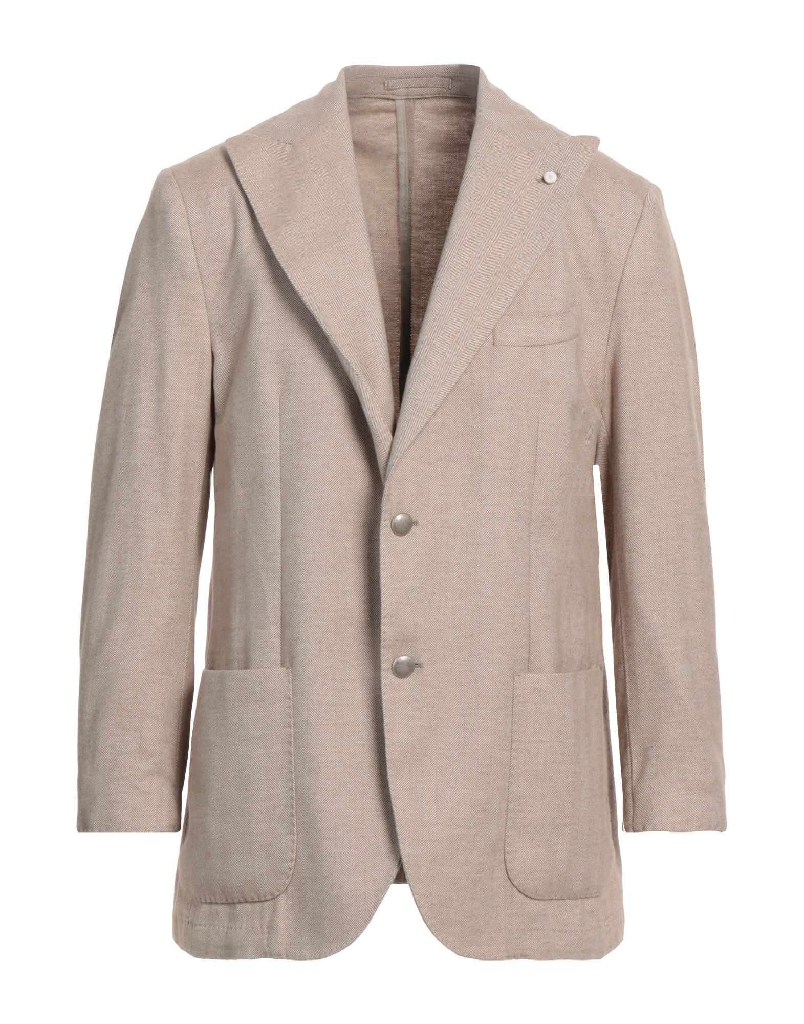 LUIGI BIANCHI Mantova Blazer Herren Beige von LUIGI BIANCHI Mantova