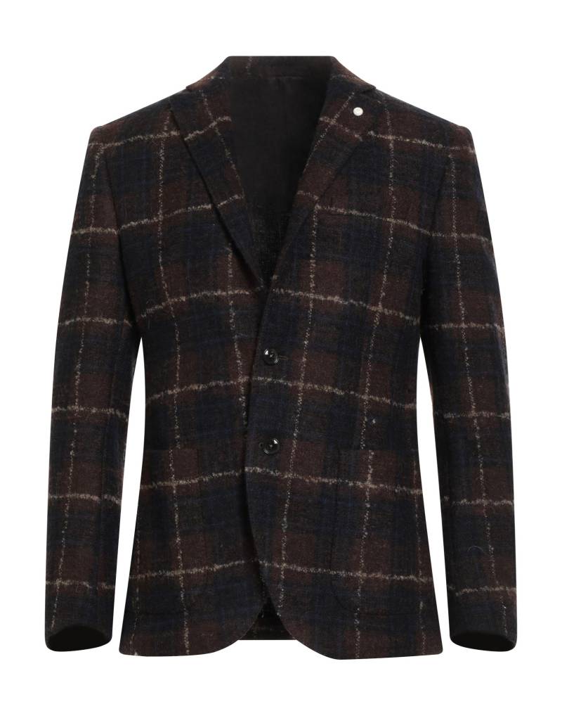LUIGI BIANCHI Mantova Blazer Herren Braun von LUIGI BIANCHI Mantova